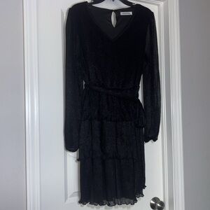 Vneck tiered dress